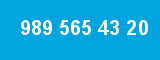 989 565 43 20 989 565 43 20
